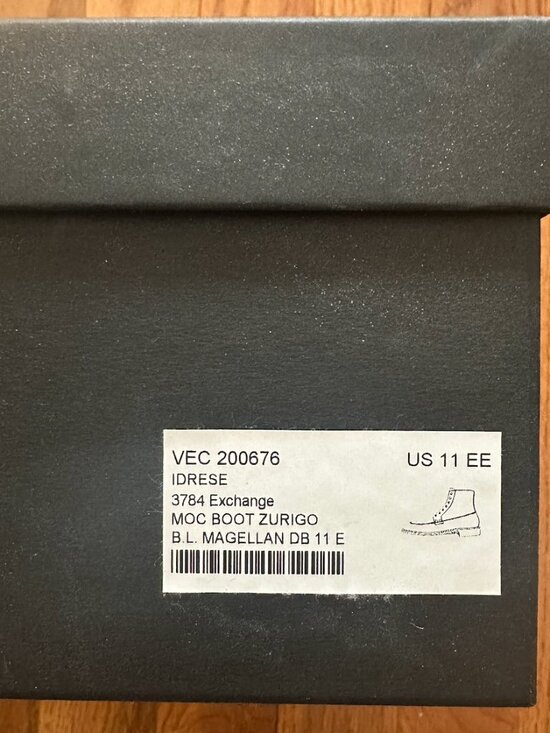 Idrese Moc Toe Leather Boots Size: 11 EE main image 11